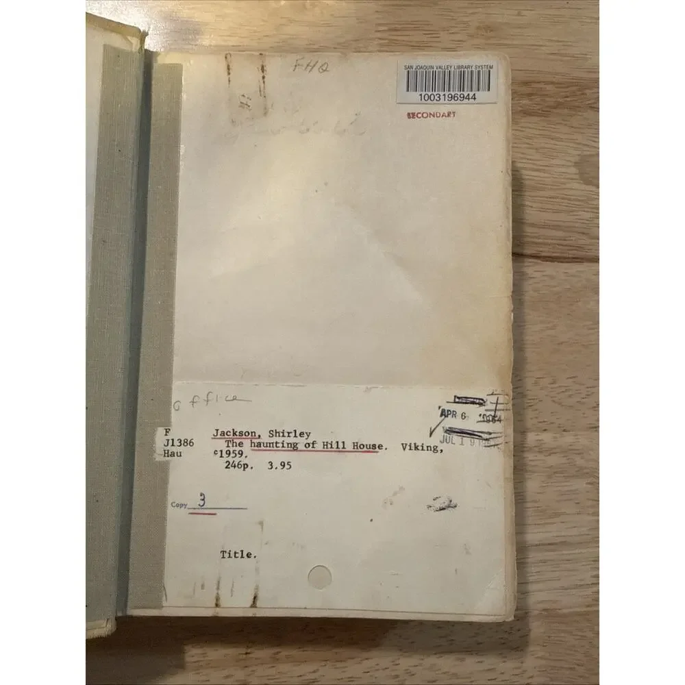 The haunting of hill house - Shirley Jackson 1st Edition 5th printing